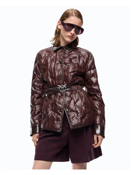 Giacca camicia imbottita in tela semilucida PINKO | 107163A3FI/L72